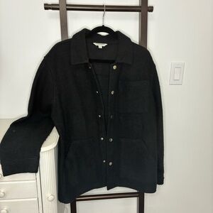 Men’s Black wool blend shacket. Size Large. Autograph is a great brand from M&S